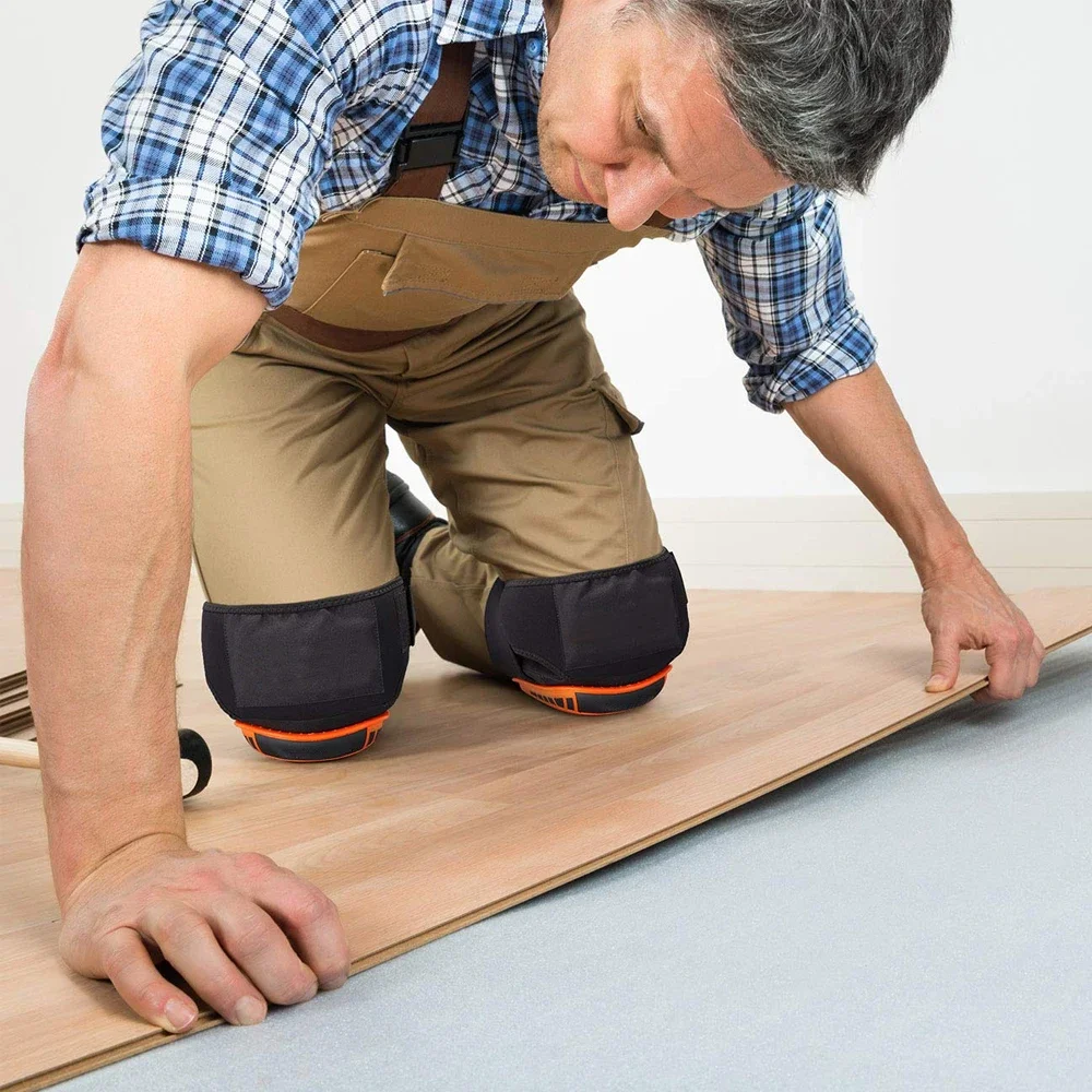 床作業用膝パッド1組、建設用膝パッド、男性/女性用高耐久膝パッド、床用快適膝パッド