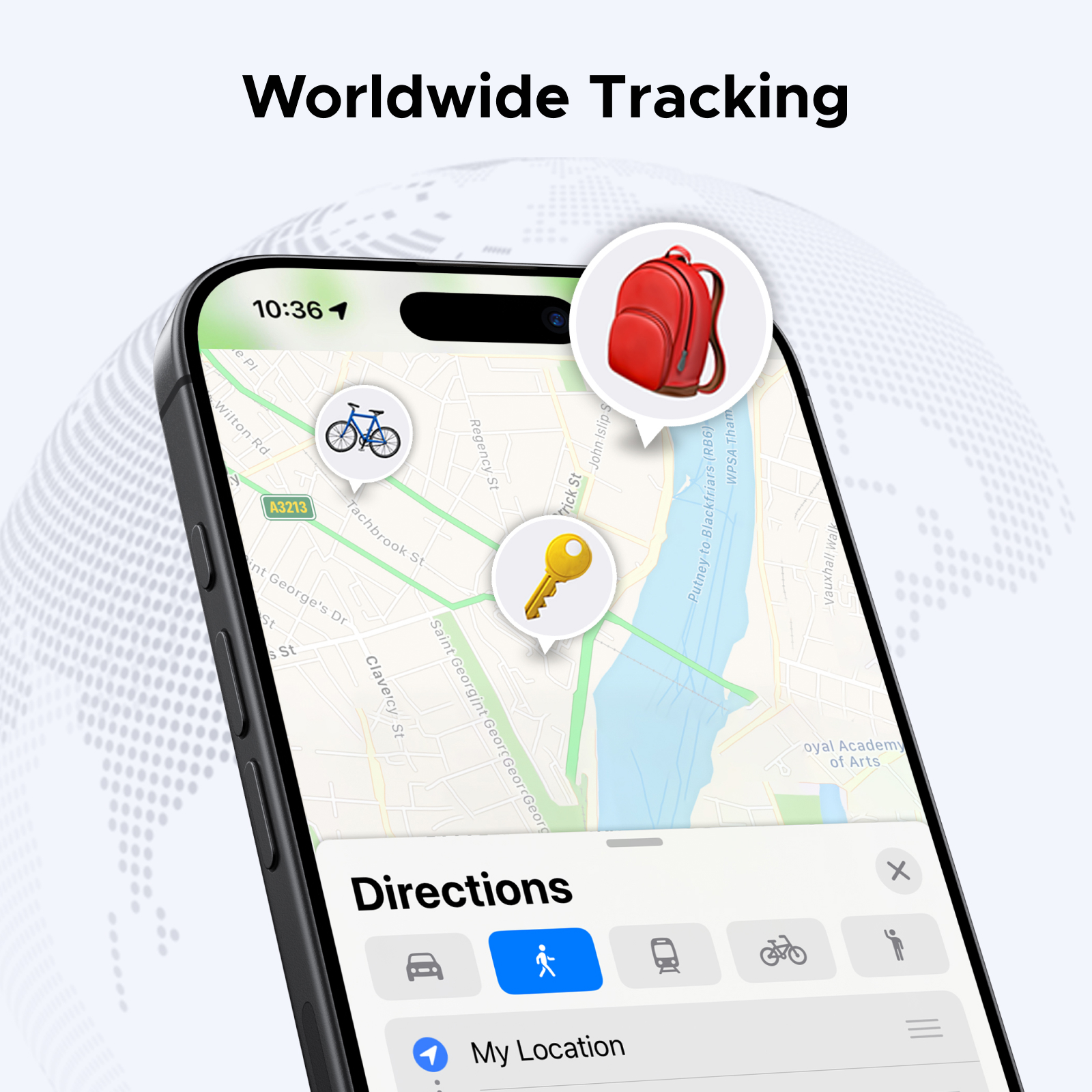 UGREEN Smart Bluetooth Tracker, localizador de chaves, localizador de itens SmartTag, bateria de até 1 ano, localizador de telefone para Apple Find My (apenas IOS)