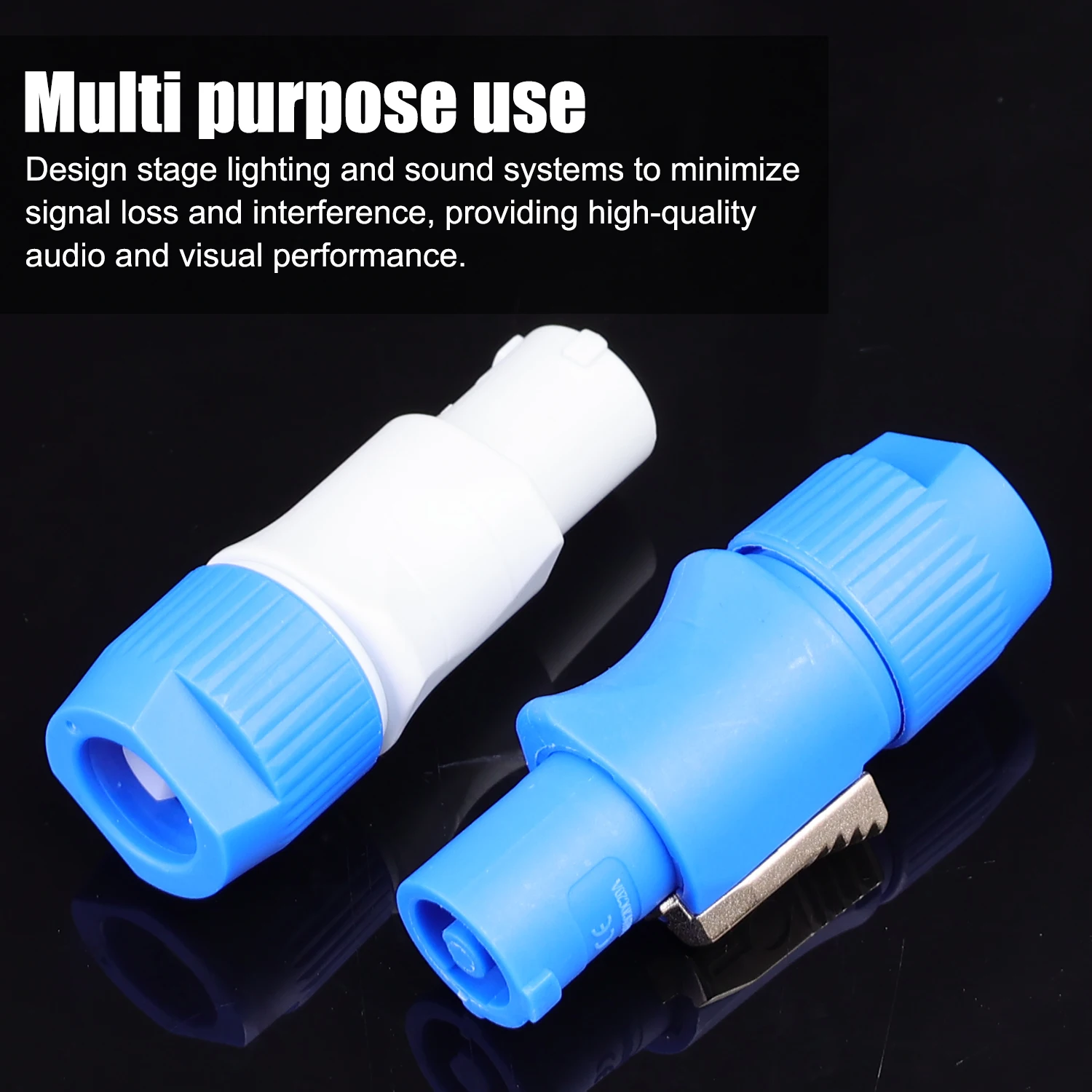 Conector Powercon enchufe macho NAC3FCA NAC3FCB enchufe NAC3MPA Cable de CA 20A 250V adaptador de enchufe de alimentación para pantalla LED de luz de escenario