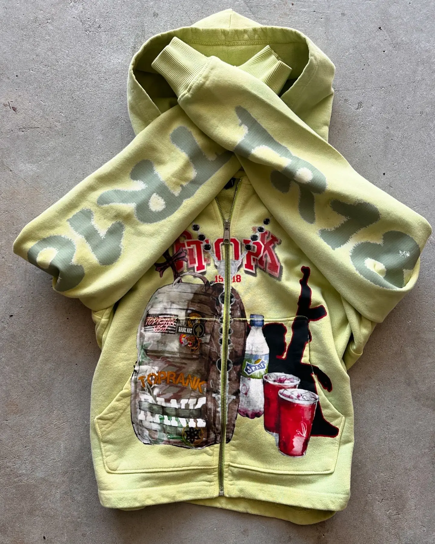 Sudadera con capucha de moda americana para hombre y mujer, abrigo con estampado de gráficos, sudadera de gran tamaño con cremallera, Y2K, Harajuku, Hip-Hop, gótico, informal, Joker