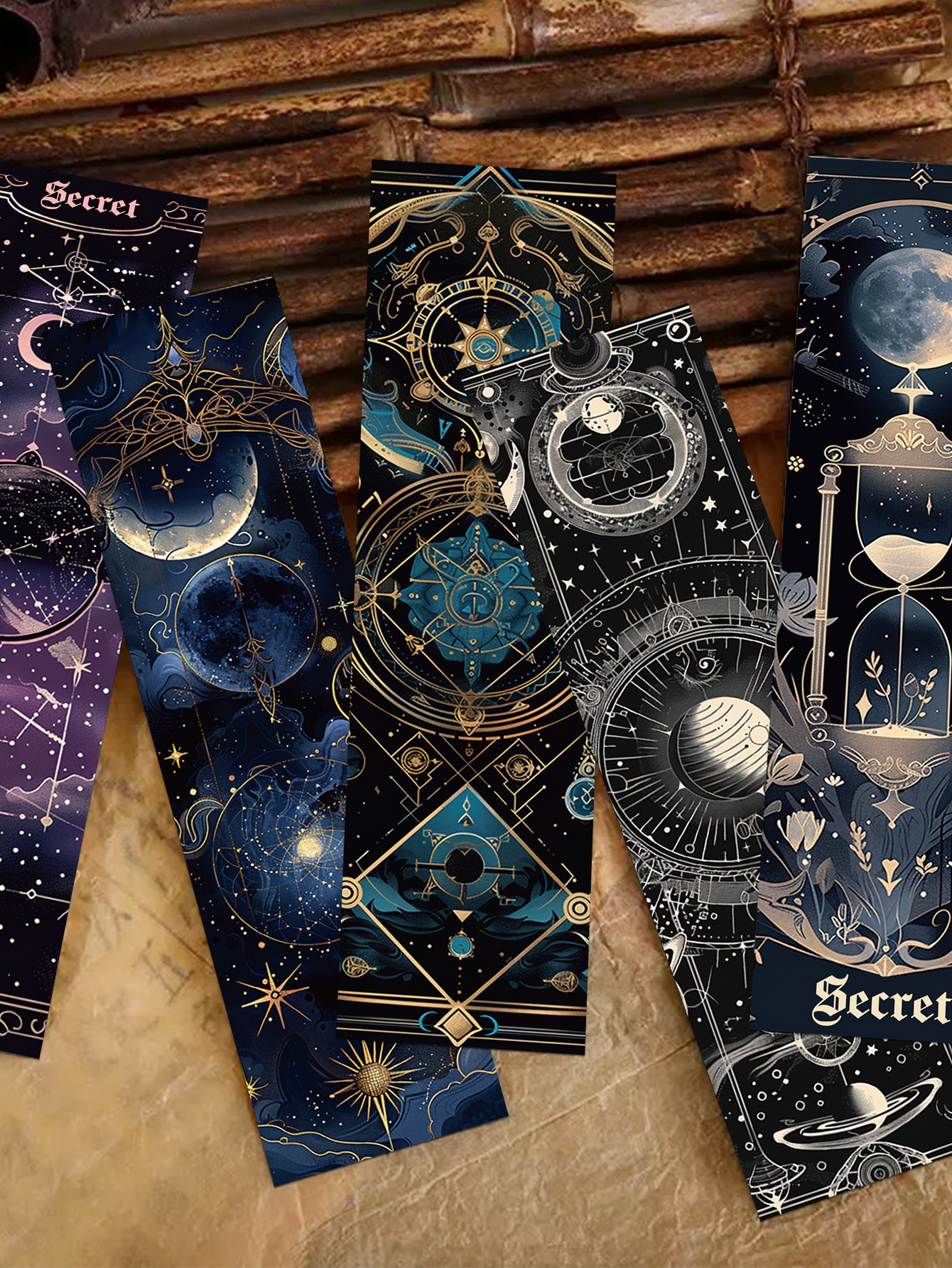 30pcs Baroque bookmarks Reading pages Book annotated notebooks Paper cards Cosmic decoration Creative Student Gift stationery