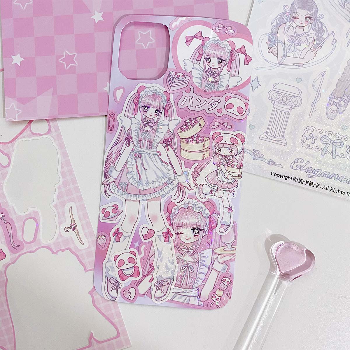 Deco สมุดภาพสติกเกอร์ DIY วัสดุตกแต่งเครื่องเขียนสติกเกอร์สาวอะนิเมะสมุดบันทึก Idol การ์ดโทรศัพท์กระเป๋าเดินทางแล็ปท็อป