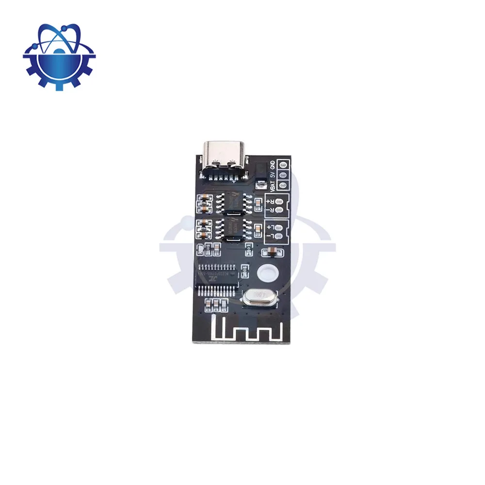 MH-MX38 Беспроводной Bluetooth аудио модуль Модуль стереоусилителя 5 Вт + 5 Вт Усилитель Type-C Интерфейс для беспроводных динамиков DIY