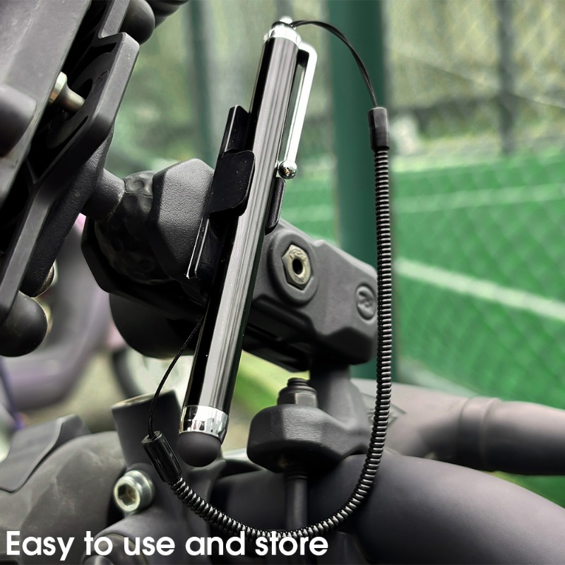 Capacitive Screen Stylus Portable Riding Stylus For Mobile Phones Tablets Universal Stylus with Spring Cable And Pen Clip