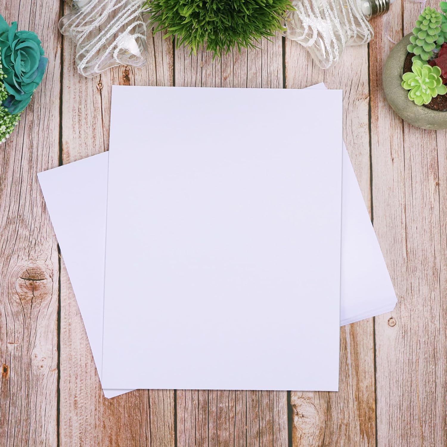 50 매 양면 인화지 고광택 인화지 8.3x11.7 인치 32lbs 잉크젯 프린터 120GSM과 호환 가능