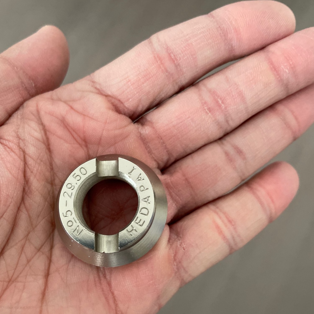 อุปกรณ์เปิดขวดฝาหลังสแตนเลสสตีลเปิดฝาขวดขนาด29.5มม. แม่พิมพ์เปิดขวดนาฬิกาสำหรับ Rolex