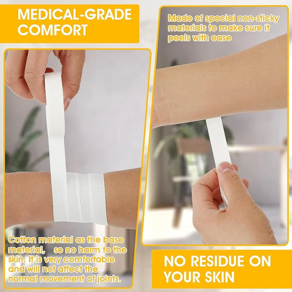 1/2/3 롤 핑거 테이프 피부 친화적인 손가락 야구 라크로스 체조 부상 랩 보호를 위한 운동 스포츠 테이프