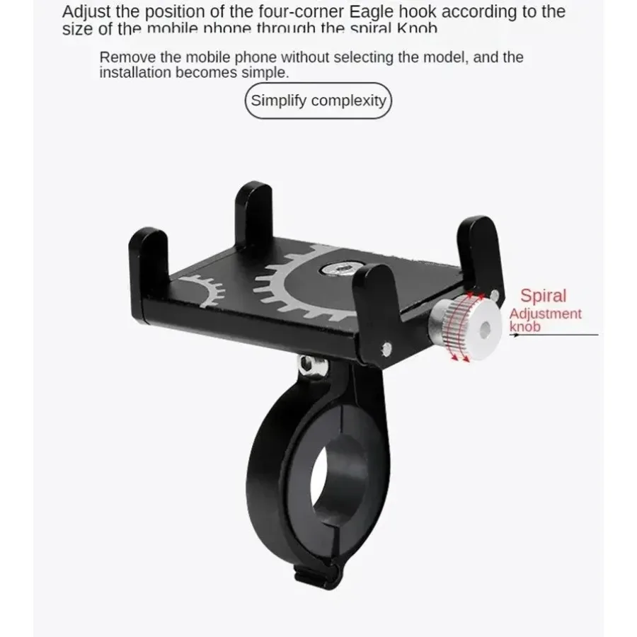 Soporte de teléfono para bicicleta, soporte Universal para móvil, GPS, Metal, para montar en bicicleta, MTB, soporte para motocicleta, manillar de Moto, Clip antideslizante