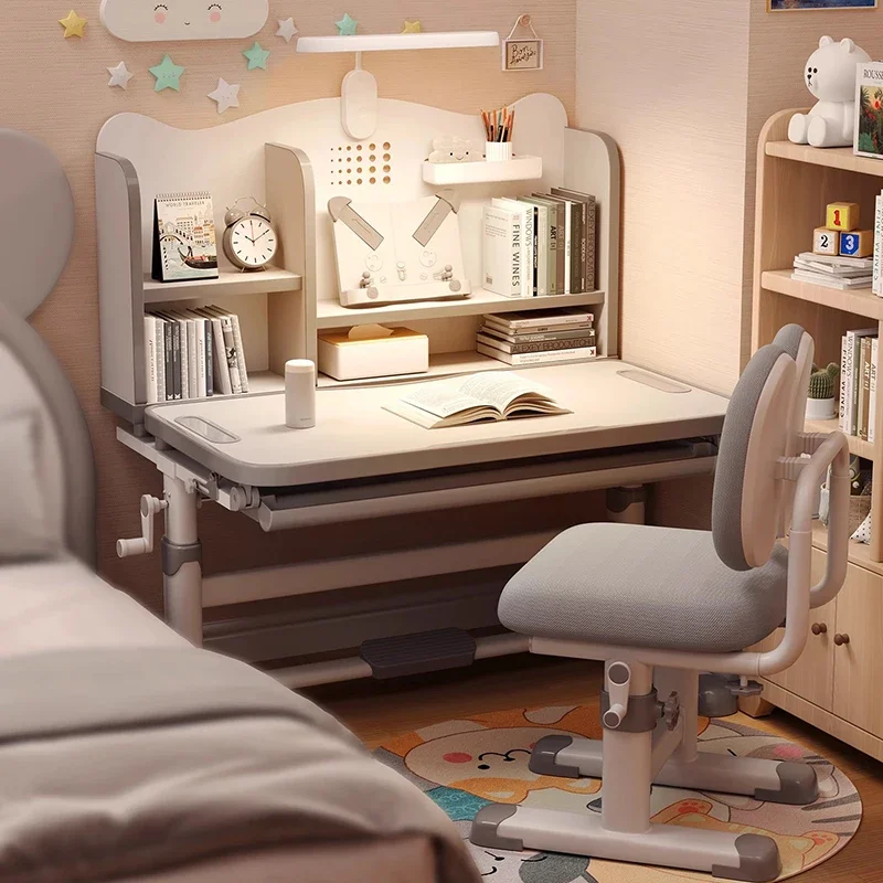 Tavolo da scrivania per studenti della scuola elementare Tavoli per bambini Mobili per bambini per bambini Scrivanie per camera Set di sedie Tavolo Pour Enfants Bambino Bambino