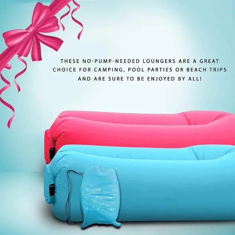 Inflatable Lounger - Best Air Lounger Sofa for Camping, Hiking - Ideal Inflatable Couch for Pool- Perfect Inflatable Beach Chair