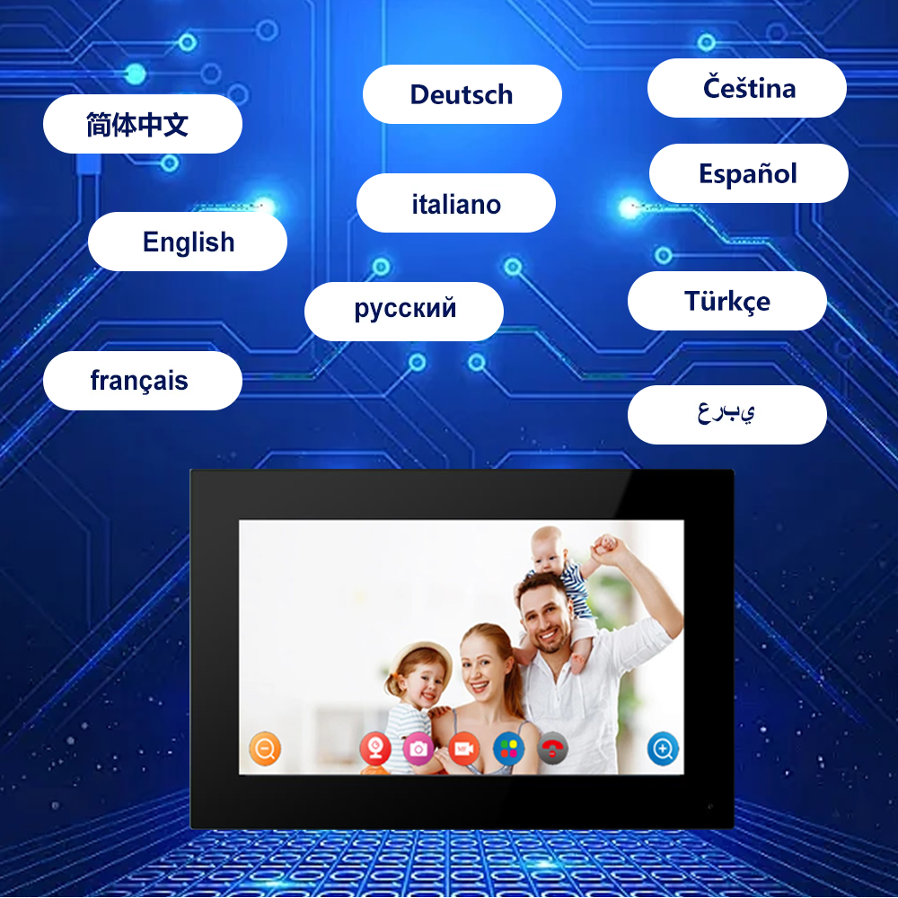 Visiophone Tuya Wifi 1080P, 4 fils, interphone vidéo, moniteur tactile 7 pouces, sonnette vidéo, caméra de porte, système de sécurité IP Villa