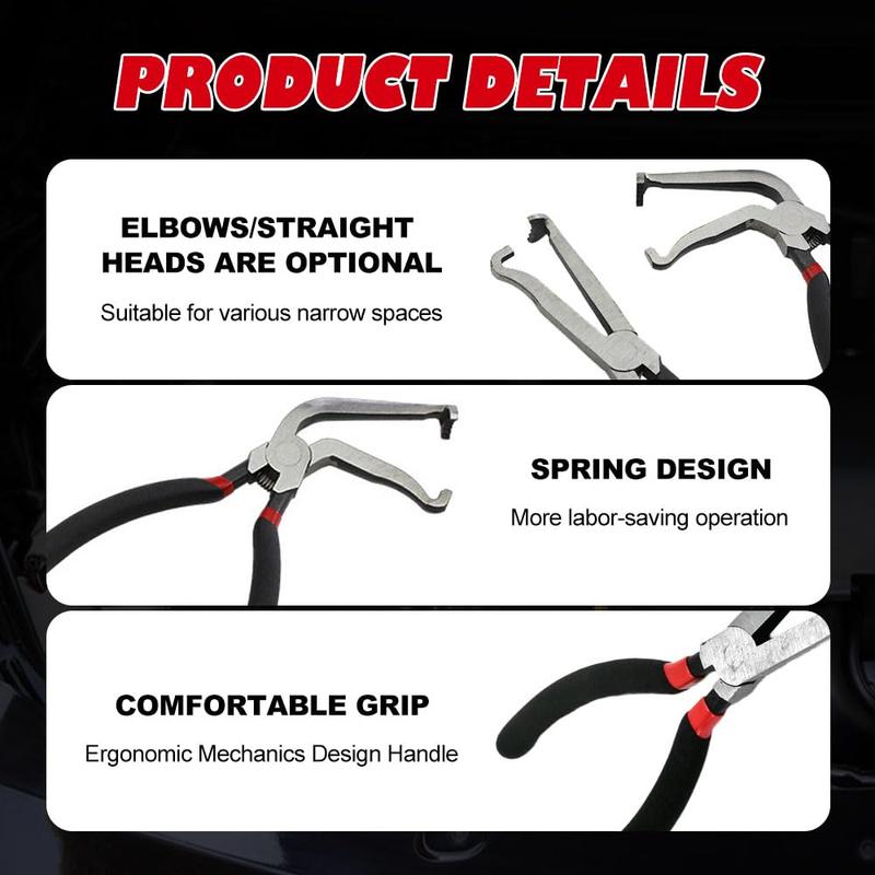 Alicates de desconexión eléctrica, herramienta de reparación de interruptor de línea de combustible automotriz, herramienta manual de garaje para reparación de automóviles, corte de línea de alambre mecánico