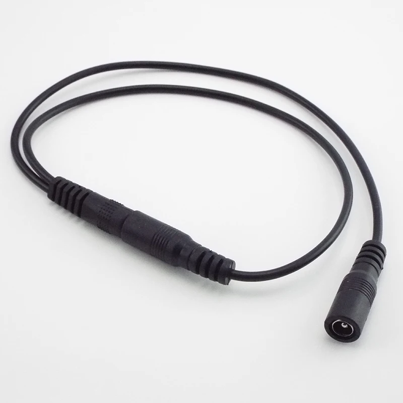 5.5 มม.* 2.1 มม.1 หญิง 2 ตัวเชื่อมต่อชายหญิงปลั๊ก DC Power Splitter สายกล้องวงจรปิด LED Strip Light อะแดปเตอร์จ่ายไฟ