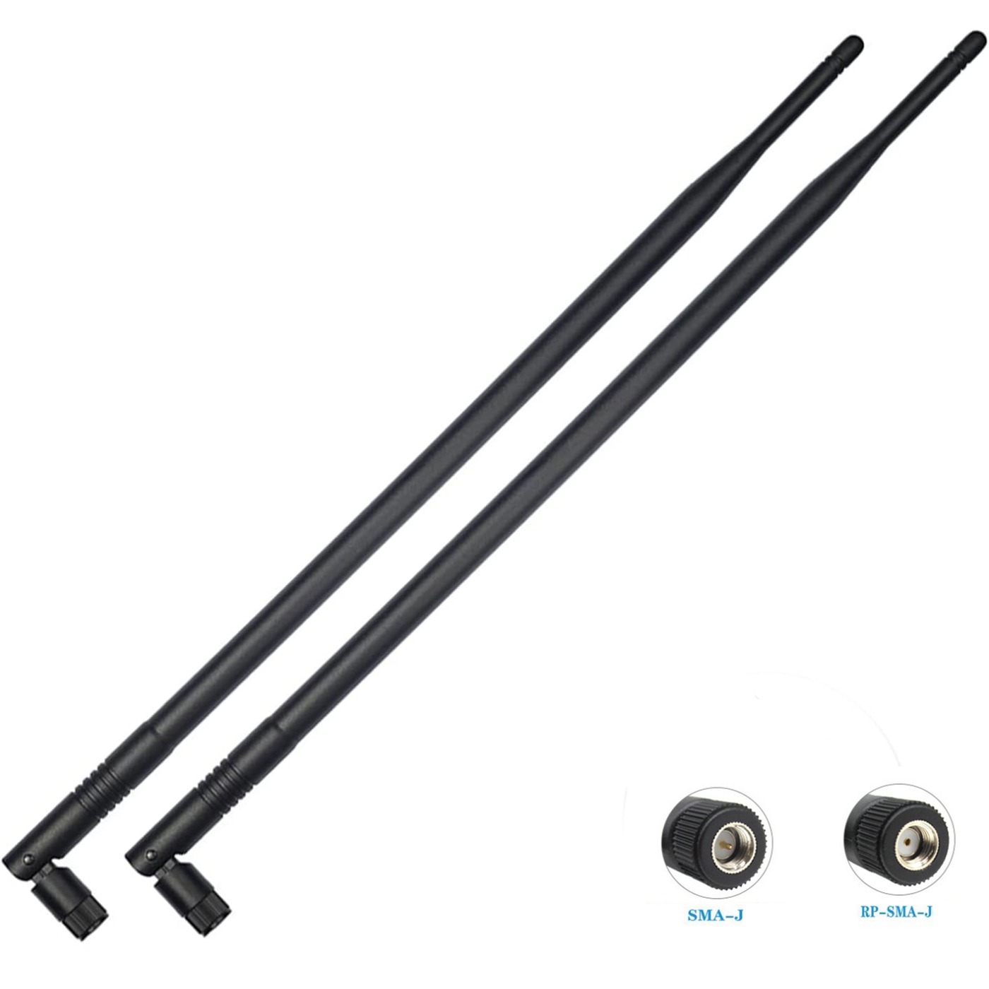 1 Uds 2400-2500MHz 2,4G WiFi varilla de goma antena aérea omnidireccional externa de alta ganancia 7dBi para enrutador de red inalámbrico