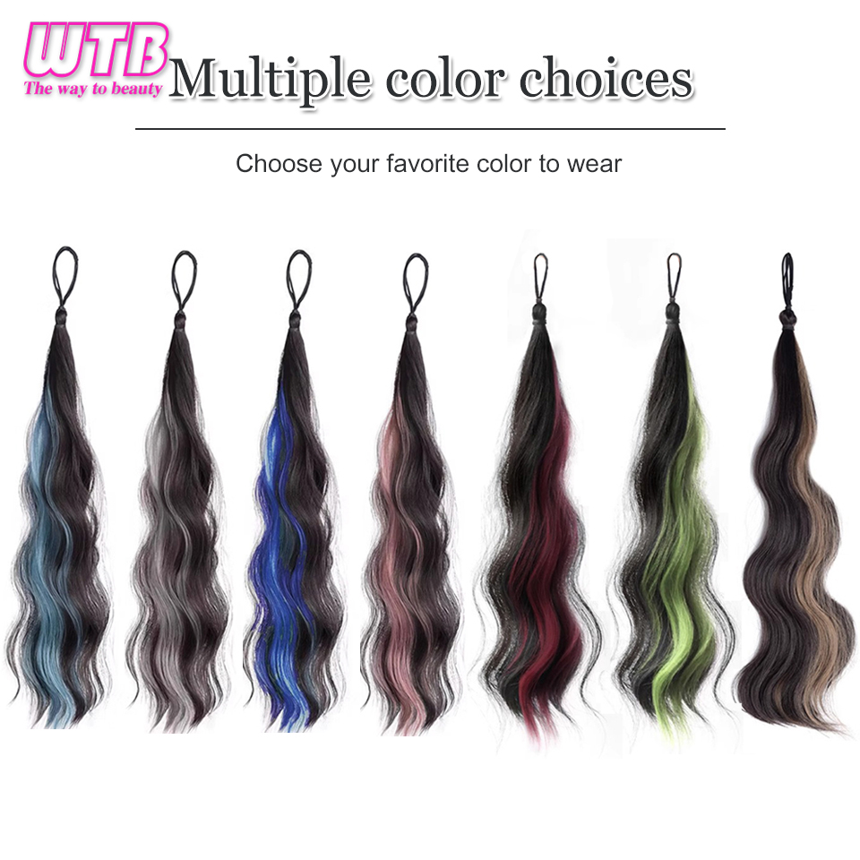 Peruca sintética do anel do cabelo da bola do enrolamento, Bun De Cabelo Bud, Fofo Natural, Volume Low Tie, Cor do destaque