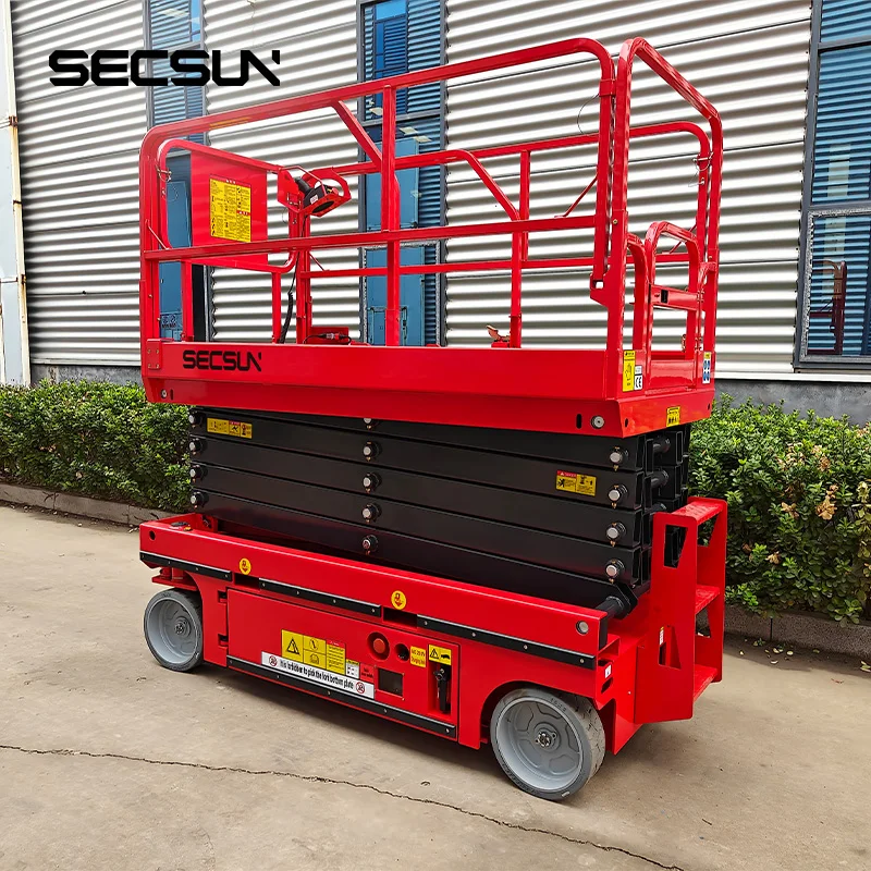 Plataforma de trabajo aéreo 320kg 227kg 10 ~ 16M plataforma elevadora de tijera hidráulica autopropulsada mesa elevadora de escalera eléctrica