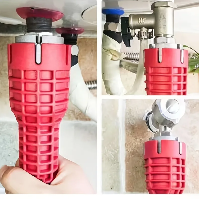 Llave multiusos 8 en 1 para grifo และ fregadero, เครื่องขัดเงาแบบหนีบผมแบบหนีบผมมะม่วง, ประเภทพิเศษ