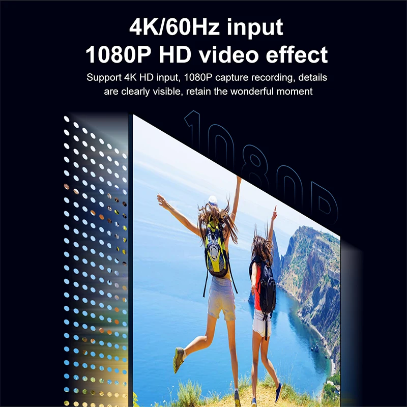 Type C USB 3.0/2.0 Video Capture Card HDMI-compatible 4K 30Hz MS2130 Game Grabber Record for Switch Xbox PS4/5 Live Broadcast