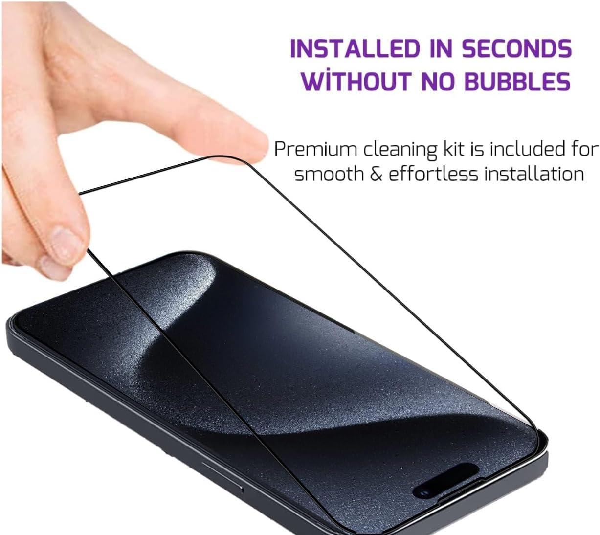 4 Uds 500D cubierta completa de vidrio Protector para iPhone 13 12 11 14 15 Pro Max Protector de pantalla templado iphone 14 15 16 PLUS película de vidrio
