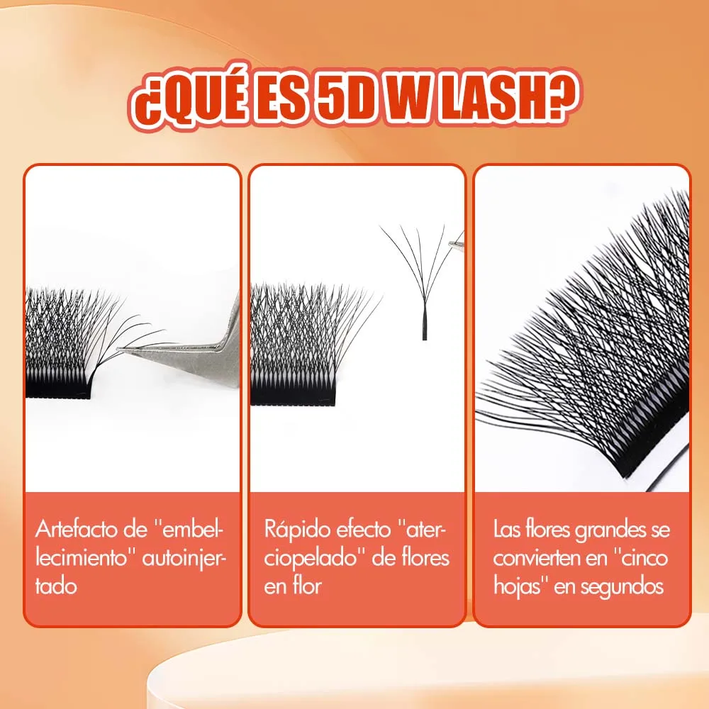 FADVAN YY/3D/4D/5D/6D pestañas en forma de W M/C/D rizo prefabricado volumen Fans pestañas postizas de visón volumen brasileño pestañas YY suaves naturales