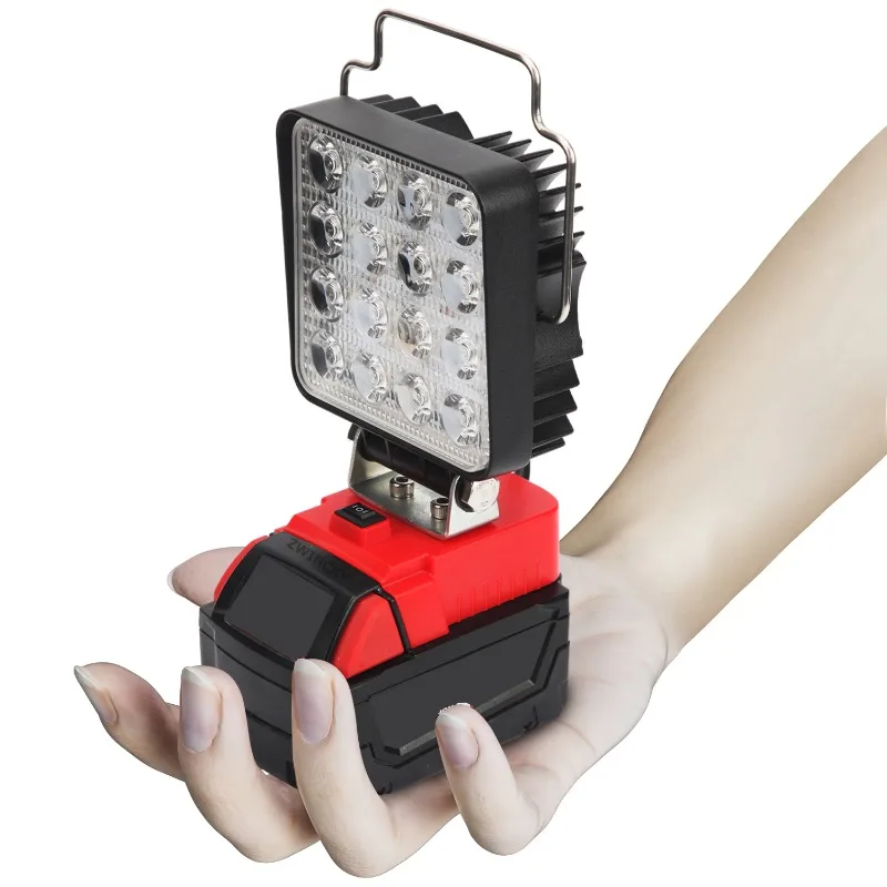 Nueva luz LED de trabajo portátil para acampar para linterna Milwaukee, linterna con batería de litio de 18V, foco para exteriores, iluminación de emergencia