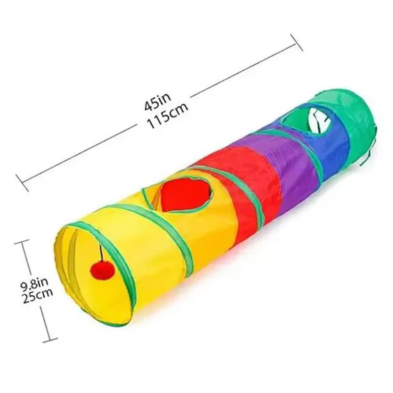 Hot Cat Tunnel Pet Tube Opvouwbaar Speelspeelgoed Binnen Buiten Kitty Puppy Speelgoed voor Puzzel Oefenen Verbergen Training Huisdier Speelgoed