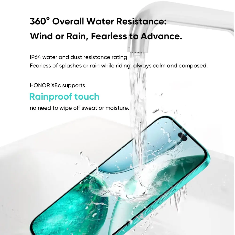 New HONOR X8c Global Version Smartphone Snapdragon 685 6.7'' AMOLED 120Hz Display 5000mAh Battery 108MP Camera 35W SuperCharge