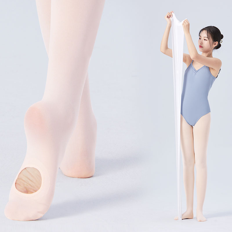 Collants de Ballet pour filles et femmes, collants convertibles 60D, bas de Ballet, collants de danse, collants sans couture avec trou