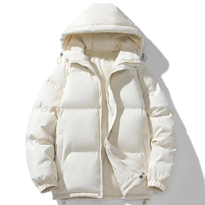 Winter jacke Herren Streetwear Hip Hop Parka koreanische schwarze Kleidung Puffer Jacken Männer Kapuze dicke warme bunte Blase Mantel