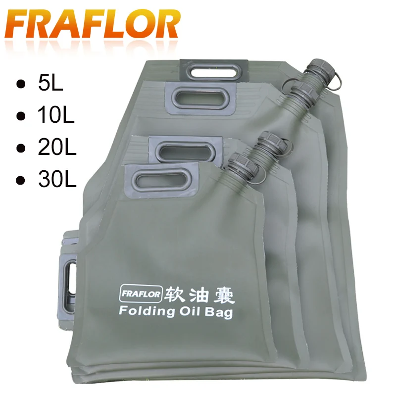 5L 10L 20L 30L Portable Car Motorcycle Soft Oil Bag Bladder Off-road Petrol Cans Spare Oil Storage Fuel Tank Gasoline Bucket Can
