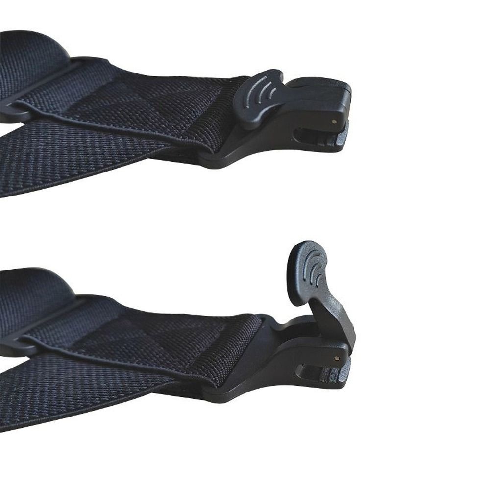 Clip laterale in plastica regolabile bretelle da uomo bretelle elastiche bretelle a forma di X bretelle larghe 3.8cm 2 Clip bretelle per pantaloni