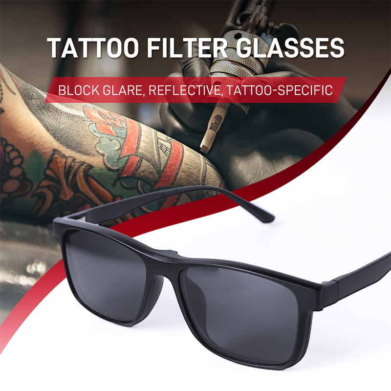 Óculos de proteção ocular com filtro de tatuagem integrado de alta qualidade, alta definição, uso em várias cenas, acessórios de ferramentas de tatuagem, atacado