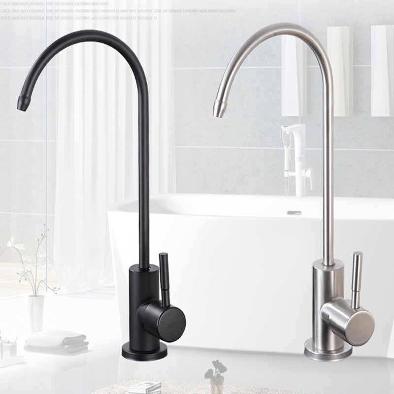 Purificador de agua de cocina de acero inoxidable 304, purificador de agua giratorio de enfriamiento único, grifo de agua potable directa