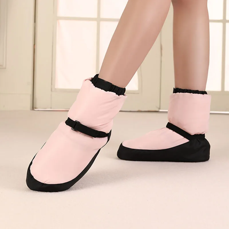Zimowe buty do tańca baletowego bawełniane buty do tańca damskie płaskie buty do tańca dla dorosłych miękka, zagęszczona podeszwa ciepłe bawełniane baleriny