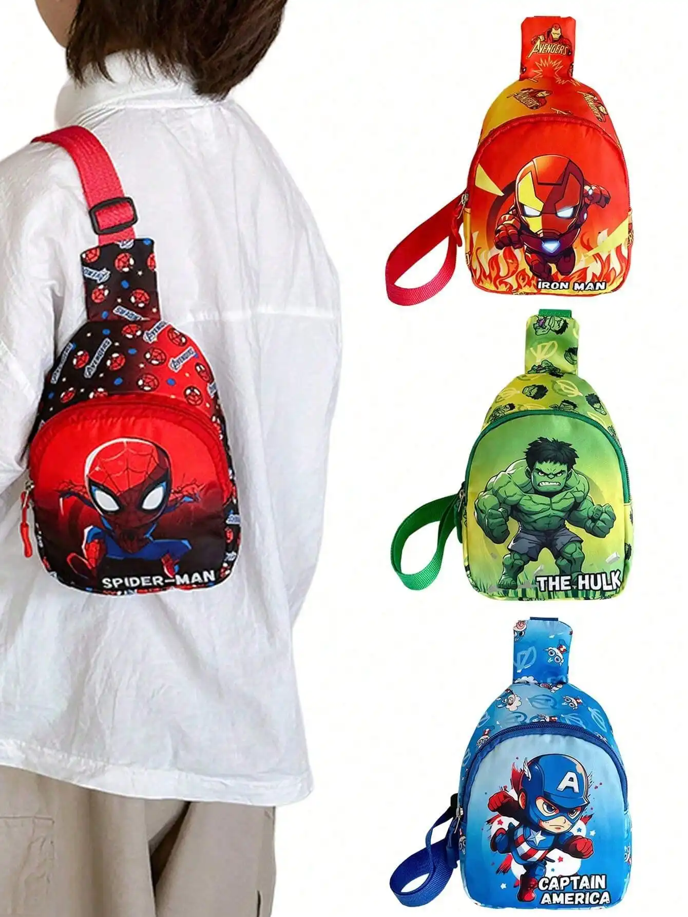 Disney Marvel torba dziecięca chłopcy i dziewczęta moda kreskówka portmonetka torba Crossbody Outdoor Casual mały plecak torba na klatkę piersiowa