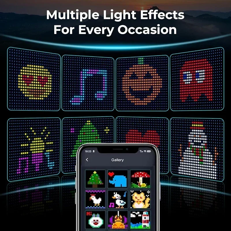 Smart LED-gordijnverlichting RGB Light String App-bediening Waterdicht DIY Fairy Light USB-stekker Tekstpatroon voor feestkamerdecoratie