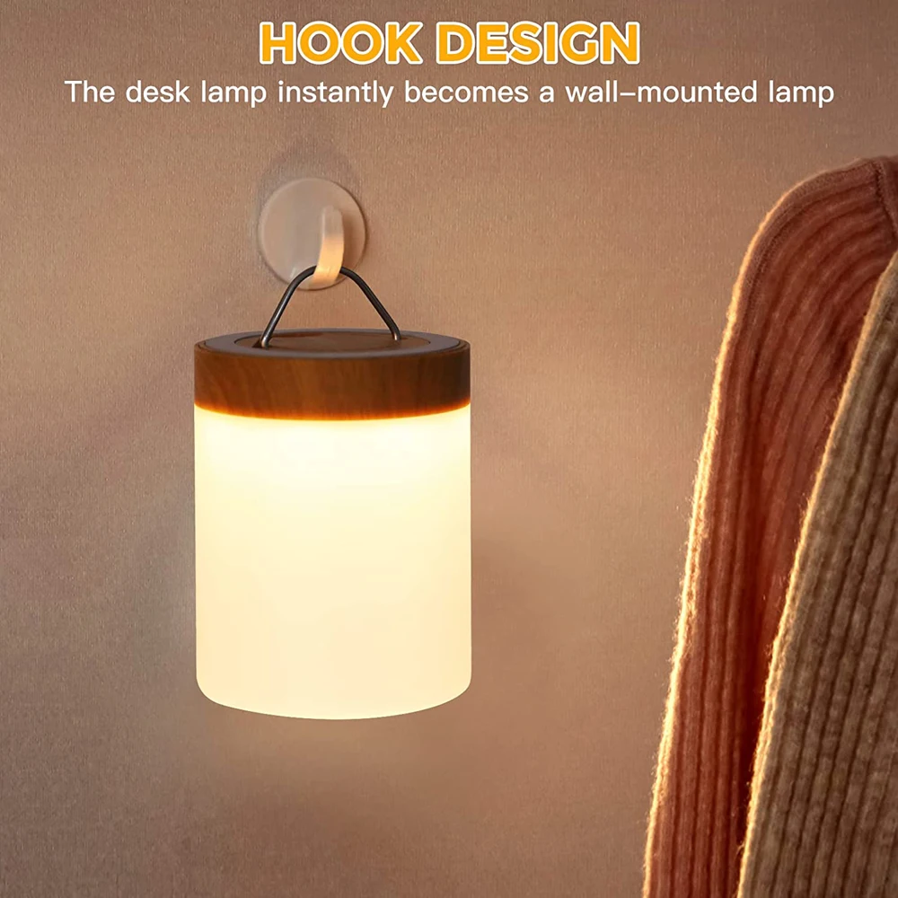 Lámpara táctil Lámpara de mesa LED Lámpara de noche Lámpara de mesa RGB Lámpara de dormitorio con sensor táctil Lámpara de escritorio portátil Luz RGB para regalos de niños