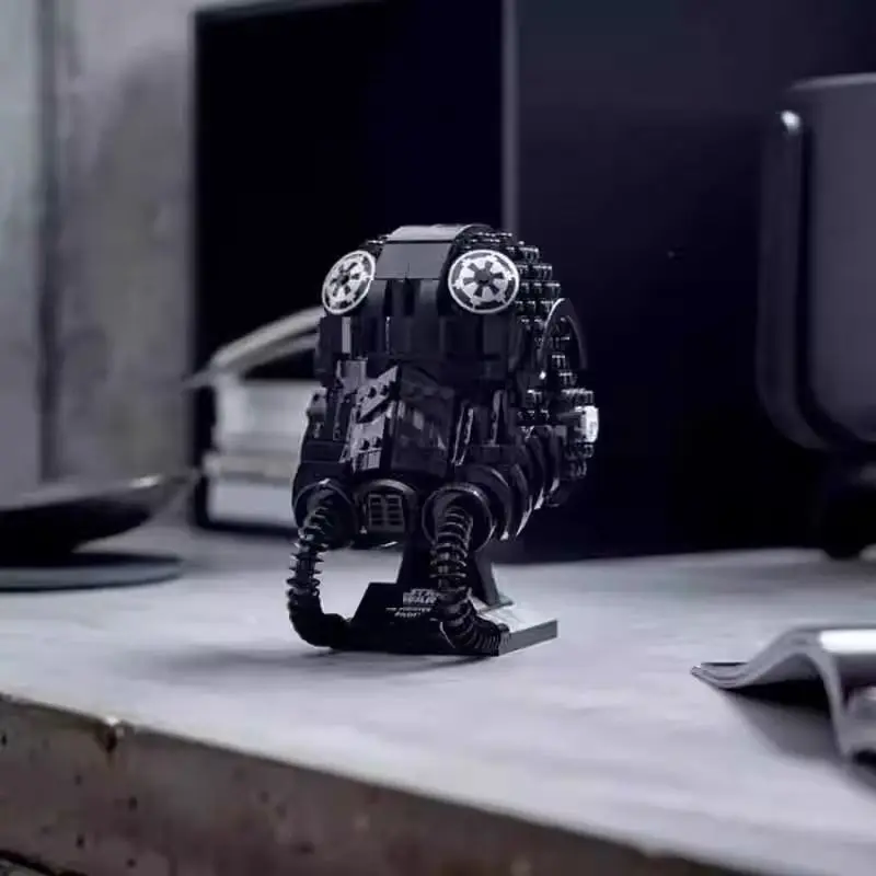 ใหม่ TIE Fighter PILOT HELMET MOC 75274 SpaceShip Battle Building Block สถาปัตยกรรมการศึกษาประกอบของเล่นของขวัญสําหรับ