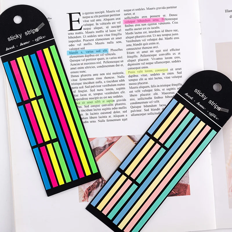 160 Sheets Transparentes Sticky Notes Self-Adhesive Annotation Read Books Bookmarks Tabs Notepad Aesthetic Stationery Index Tabs