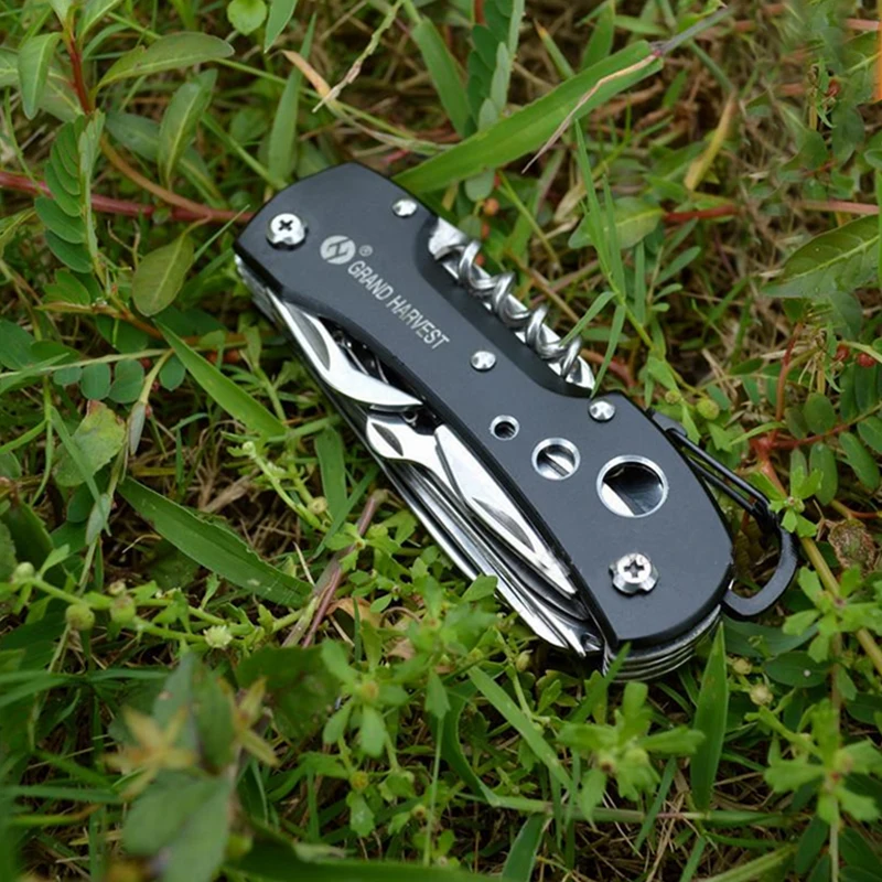 Multitoolmes 11-in-1 vouwmes Zwitsers overleven Zakjacht Outdoor Camping Survival Multifunctioneel zakmes