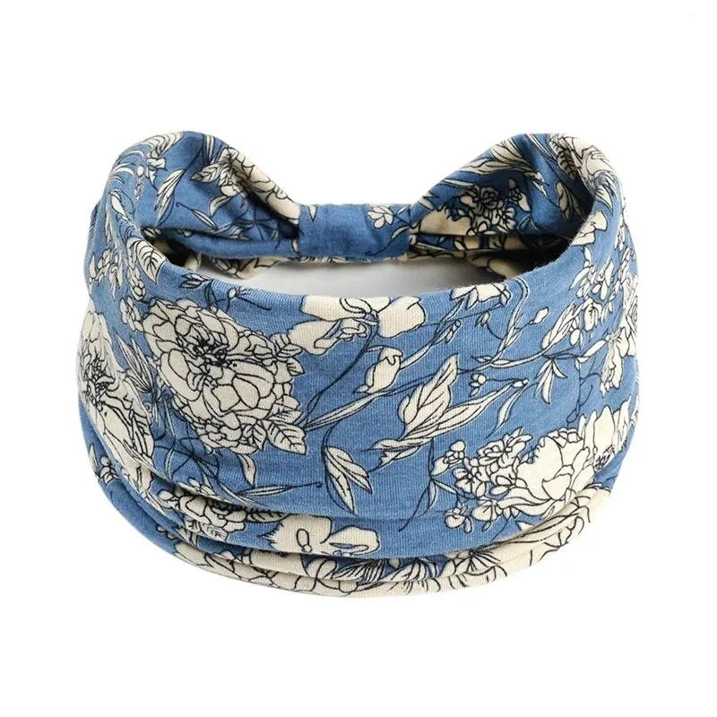 Bohemian Trendy Yoga Motion Hairpie assorbimento del sudore che assorbe il sudore e accessori per capelli copricapo da donna in cotone elastico