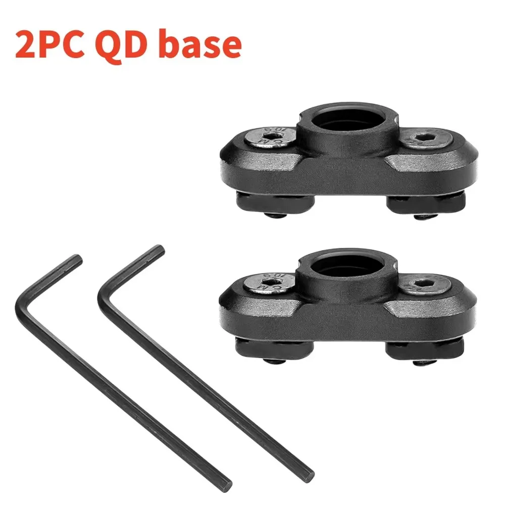 1/2PCS 1.25” QD Sling Swivel Mount Heavy Duty Quick Detach Push Button Swivels for Two Point Sling 360°Rotatable Easy to Mount Q