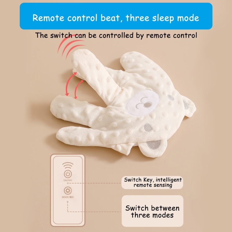 Cuscino lenitivo per sonno del bambino dei cartoni animati, pacificabile, staccabile a mano con telecomando