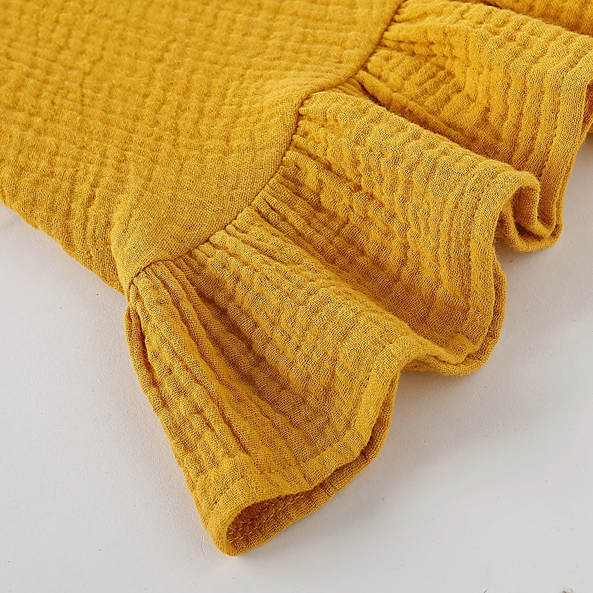 Sommer Kleinkind Baby Mädchen Kleid Kleinkind Kleid Musselin Baumwolle Ärmellose Rüschen Slip Kleider