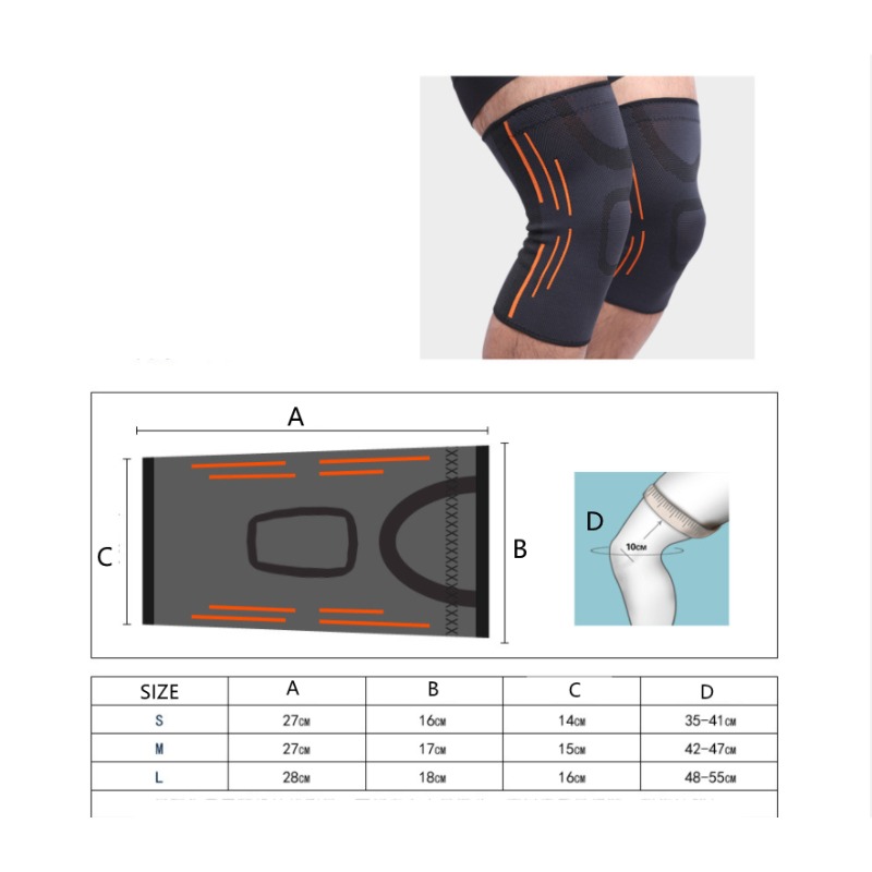 สนับเข่า2ชิ้น, สนับเข่าอุ่นป้องกันข้อต่อปลอกป้องกัน Relief ปวดสะบ้าทำให้รั้งฟุตบอลวิ่ง