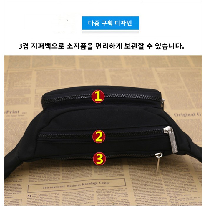 Running Sport Waist Bag Unisex Lightweight Water-Resistant Multi-Layer Small Backpack for Men And Women Close-Fitting Money P...