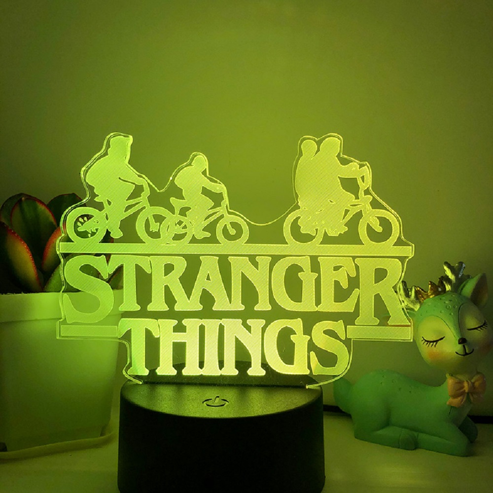 Hot Toys US TV Series 3D Touch Night Light 7 Colours Gradient Night Light Illusion Night Light Decoration RoomThe best gift of a