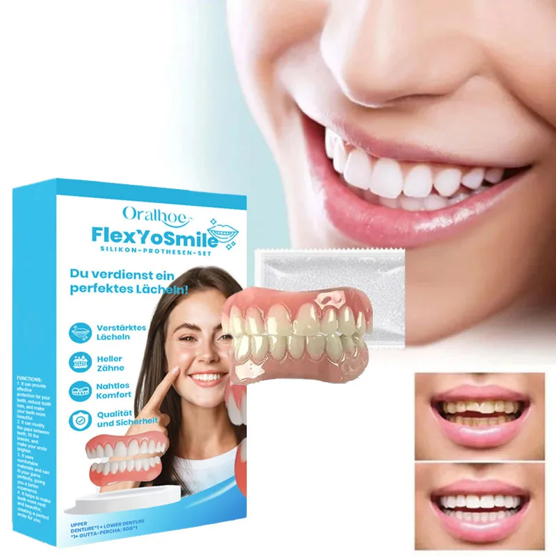 Silicone Kit Denture Silicone Liners Soft Denture Kit Soft Denture Kit Teeth Upper And Lower Set Easy Use Dental Care