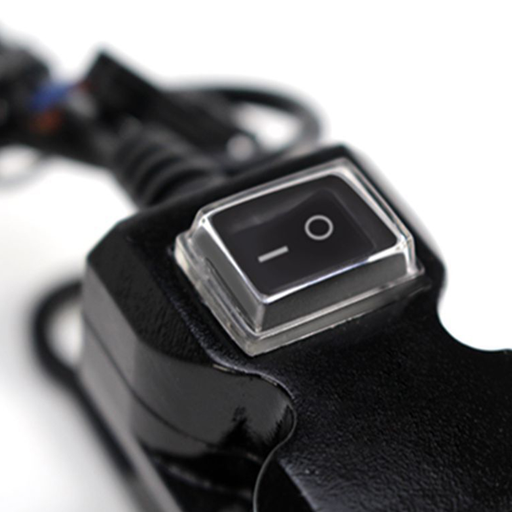 Bijgewerkte dubbele USB-oplader voor motorfietsen met AAN/UIT-schakelaar Waterdichte motorstuur Telefoonoplader Snellaadaansluiting