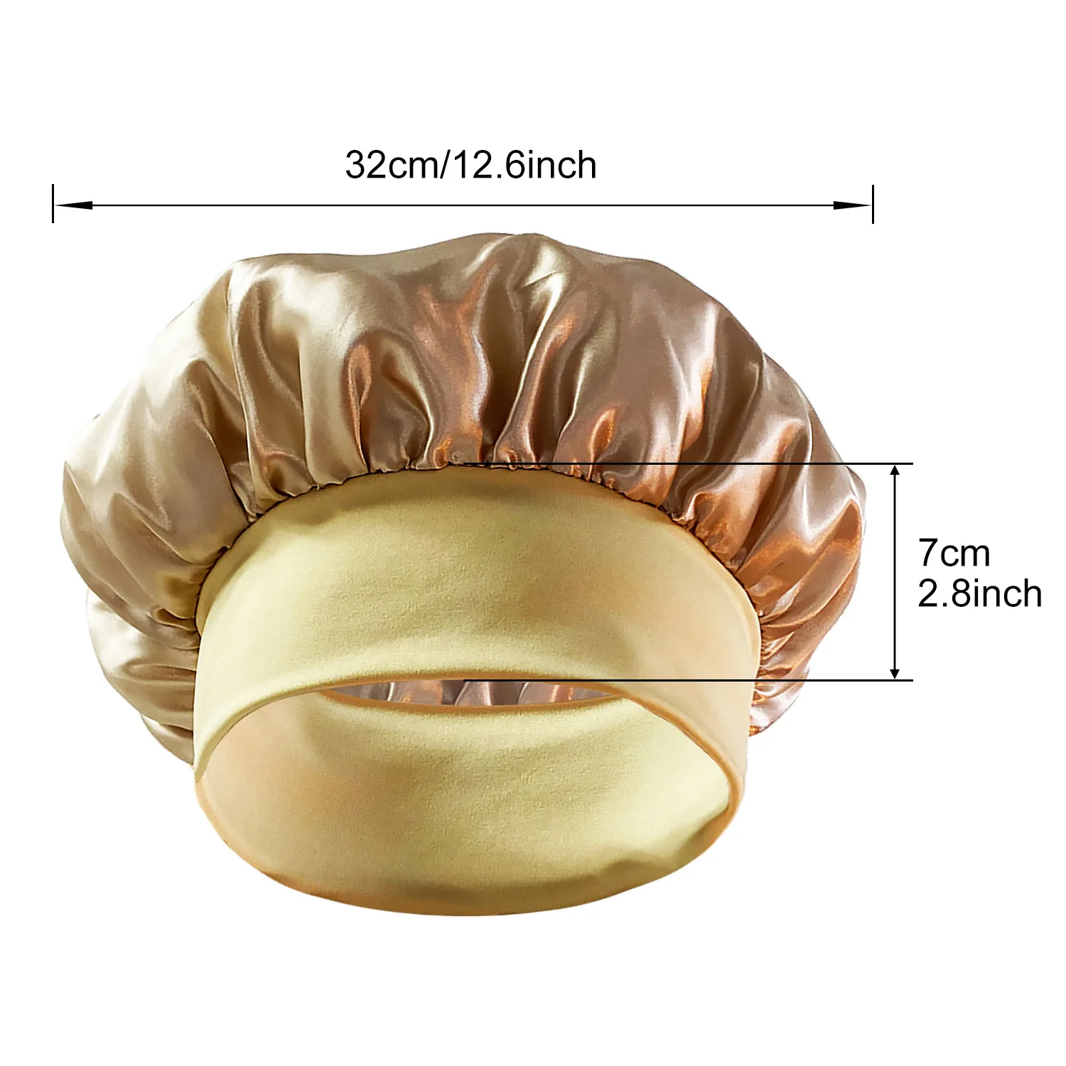 Cuffia da doccia Parrucchiere Cappello per la cura dei capelli Cuffia da doccia mensile ad alta elasticità Cuffia da notte in raso per allattamento femminile
